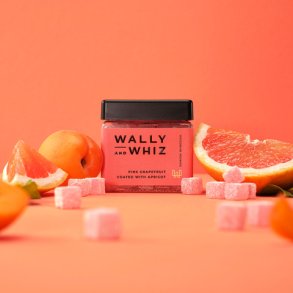 Wally og Whiz PINK GRAPEFRUGT MED ABRIKOS, 140G. 