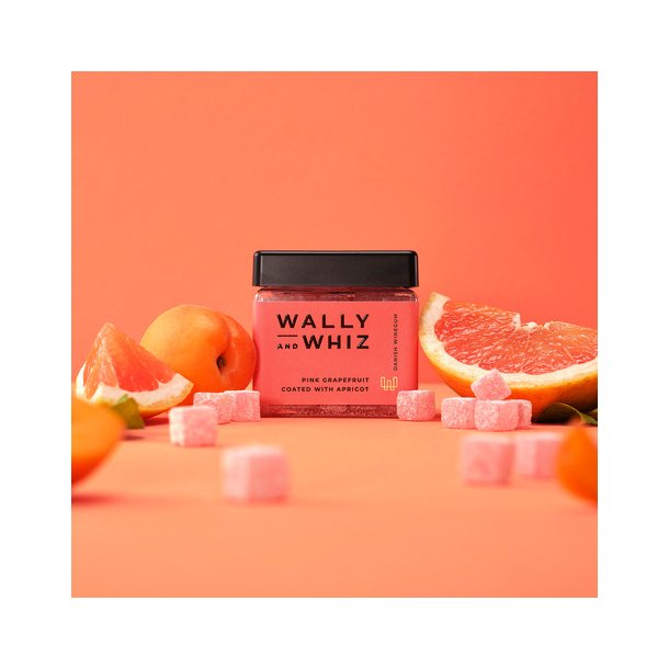 Wally og Whiz PINK GRAPEFRUGT MED ABRIKOS, 140G. 