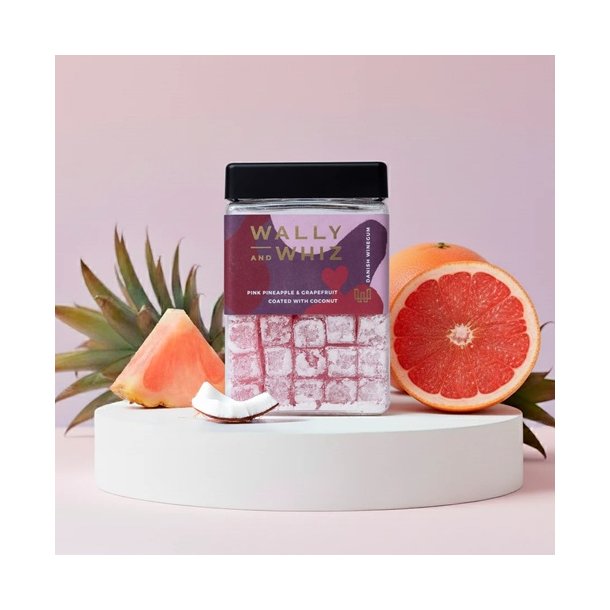 Wally &amp; Whiz - Pink Ananas &amp; -Grapefrugt med Kokos, 240g