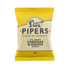  Pipers Chips Cheddar & Onion 40g