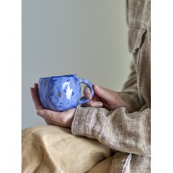 Bloomingville - Pippine Kop, bl, Stentj 9 x 7 cm