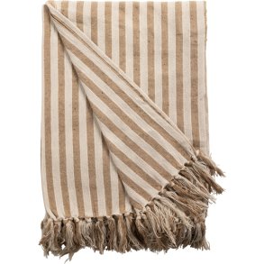 Au Maison - Plaid, Stribet-Sand, 130x180 cm
