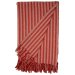 Au Maison Plaid-Stripe-Rose/Rød, 130x180 cm