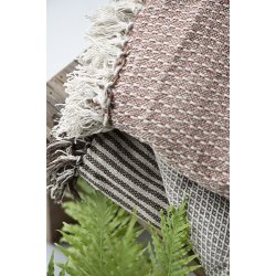 Ib Laursen Plaid - tppe med  creme/burned mnster