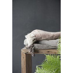 Ib Laursen Plaid - tppe med  creme/burned mnster