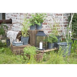 Ib Laursen Plaid - tppe creme og natur stribemnster 130x160 cm.