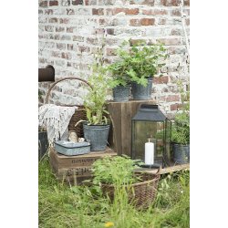 Ib Laursen Plaid - tppe creme og natur stribemnster 130x160 cm.