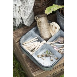 Ib Laursen Plaid - tppe creme og natur stribemnster 130x160 cm.