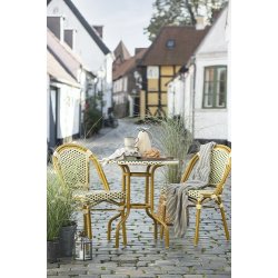 Ib Laursen Plaid - tppe creme og natur stribemnster 130x160 cm.