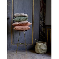 Bloomingville - Pude, Gr�, Bomuld 50x50 cm - inkl. pudefyld