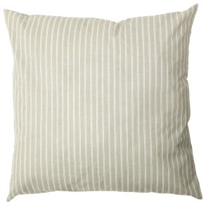 Au Maison Pude med fyld Ethnic, Dobbelt stribet-Verte, 50x50cm