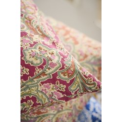 Ib Laursen Pudebetrk Alicia hindbrfarvet med paisleymnster 50 x 50 cm.