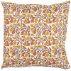 Ib LaursenPudebetr�k Annika hvid med gr�, gule og orange vinranker 50 x 50 cm.
