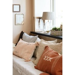 Ib Laursen Pudebetrk Elias med gr og hvide sm 50x50 cm