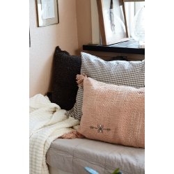 Ib Laursen Pudebetrk Elias med gr og hvide sm 50x50 cm