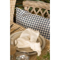 Ib Laursen Pudebetrk Lauge bl med naturfarvede sm tern 50 x 50 cm.