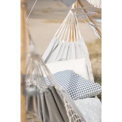 Ib Laursen Pudebetrk Lauge bl med naturfarvede sm tern 50 x 50 cm.