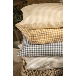 Ib Laursen Pudebetrk Lauge bl med naturfarvede sm tern 50 x 50 cm.