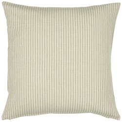 Ib Laursen Pudebetrk Otto natur med smalle stvgrnne striber 50 x 50 cm.