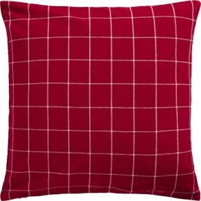 Ib Laursen Pudebetrk Silja rd med naturfarvede store tern 50x50 cm.