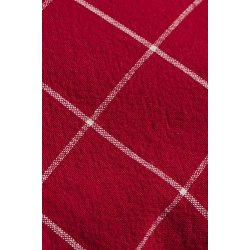 Ib Laursen Pudebetrk Silja rd med naturfarvede store tern 50x50 cm.