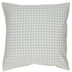 Ib Laursen Pudebetrk Viggo lysebl med naturfarvede sm tern 50 x 50 cm.