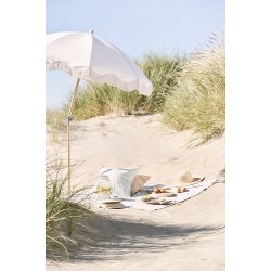 Ib Laursen Pudebetrk Viggo lysebl med naturfarvede sm tern 50 x 50 cm.