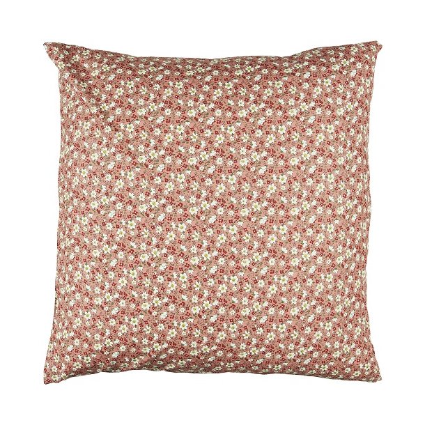 Ib Laursen Pudebetrk faded rose med hvide og rde blomster 60x60 cm.