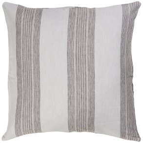  Ib Laursen Pudebetr�k lysebl� med med gr� striber 50 x 50 cm.