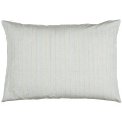 Ib Laursen Pudebetrk lysebl med tynde beige striber 50x70 cm