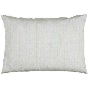 Ib Laursen Pudebetrk lysebl med tynde beige striber 50x70 cm