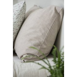 Ib Laursen Pudebetrk malva og beige striber 50x70 cm