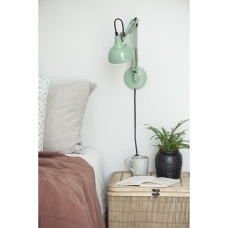 Ib Laursen Pudebetrk malva og beige striber 50x70 cm