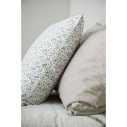 Ib Laursen Pudebetrk malva og beige striber 50x70 cm