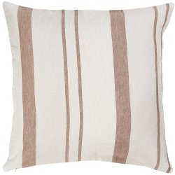 Ib Laursen Pudebetrk natur med brune striber, hr 50 x 50 cm.