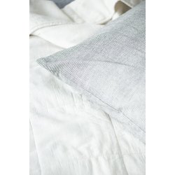 Ib Laursen Pudebetrk sorte/beige striber 50x50 cm