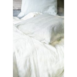 Ib Laursen Pudebetrk sorte/beige striber 50x50 cm