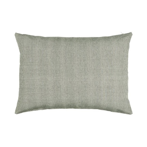 Ib Laursen Pudebetrk sorte og beige striber 50x70 cm