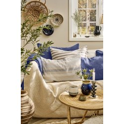 Ib Laursen Pudebetrk velour Indigo 52x52 cm