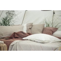 Ib Laursen Pudebetrk velour butter cream 52x52 cm