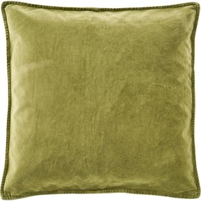 Ib Laursen Pudebetrk velour herbal green52x52 cm