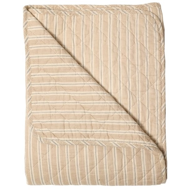 Au Maison Quilt Ethnic, stribet-beige, 140x180cm 