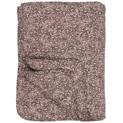 Ib Laursen Quilt bordeaux m mnster i dybe rde nuancer 130x180 cm.