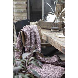 Ib Laursen Quilt bordeaux m mnster i dybe rde nuancer 130x180 cm.