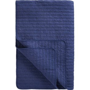 Ib Laursen -  Quilt indigo med korssting- 130 x 180 cm