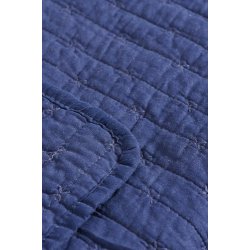 Ib Laursen -  Quilt indigo med korssting- 130 x 180 cm