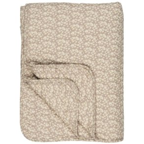 Ib Laursen -Quilt malva med hvide og gule blomsterr 130x180 cm