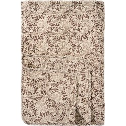  Ib Laursen - Quilt naturfarvet med milky brown lvmnster - 130 x 180 cm