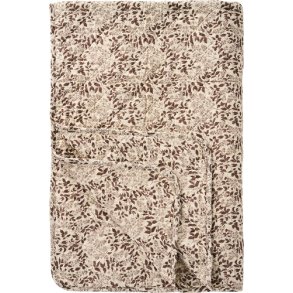 Ib Laursen - Quilt naturfarvet med milky brown lvmnster - 130 x 180 cm