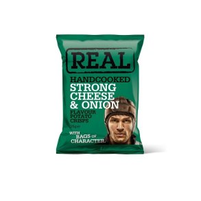 REAL Chips - 35 gr. Strong Cheese & Onion